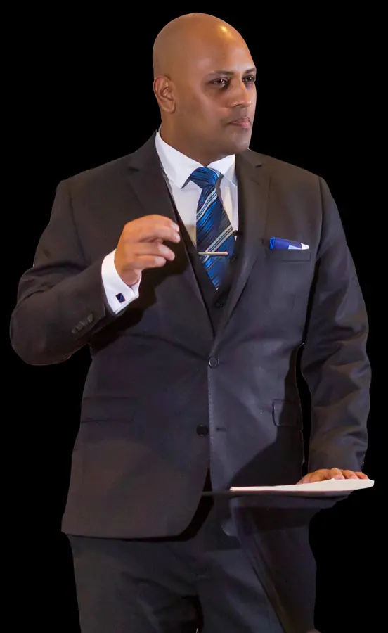 Darren Starr speaking on stage